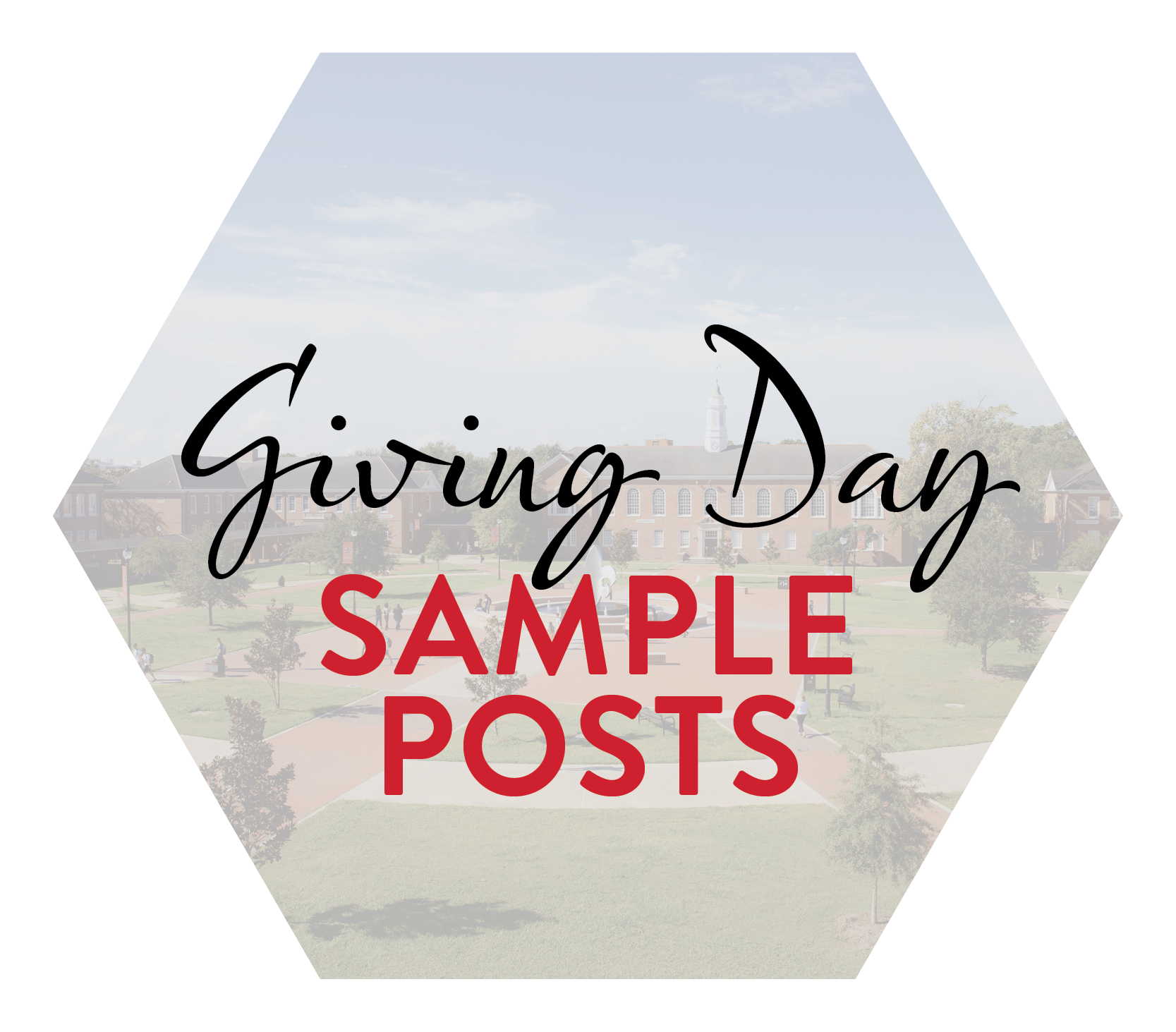 Giving Day Sample Posts
